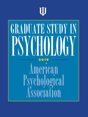 cover image of Graduate Study in Psychology